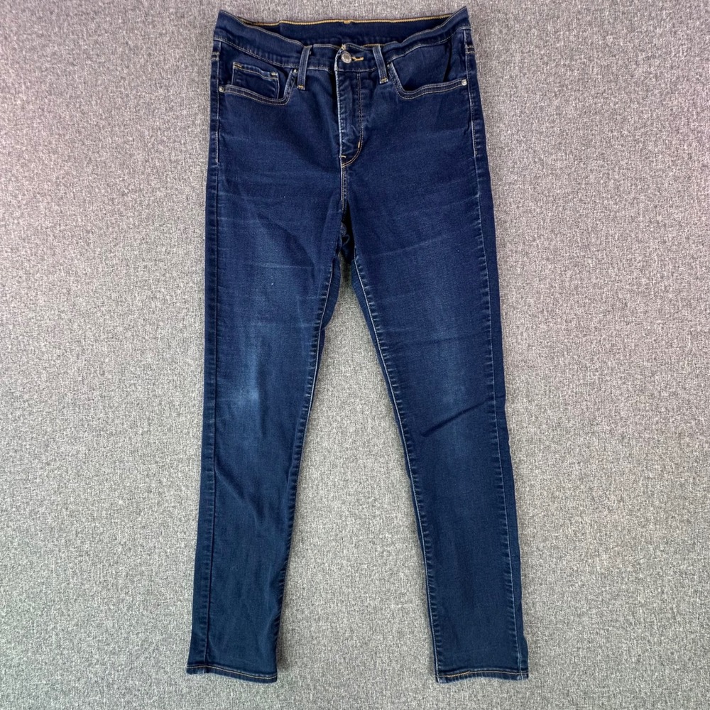 Levi's Jeans Womens 30 711 Skinny Dark Blue Stretch Denim